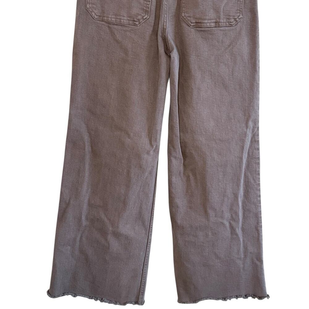 Mango Women’s Sz 4 Catherine Culotte High-Rise Jeans Brown - Picture 6 of 8